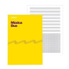 CUADERNO MUSICA DUO, 8 PENTAGR. + CUADROS