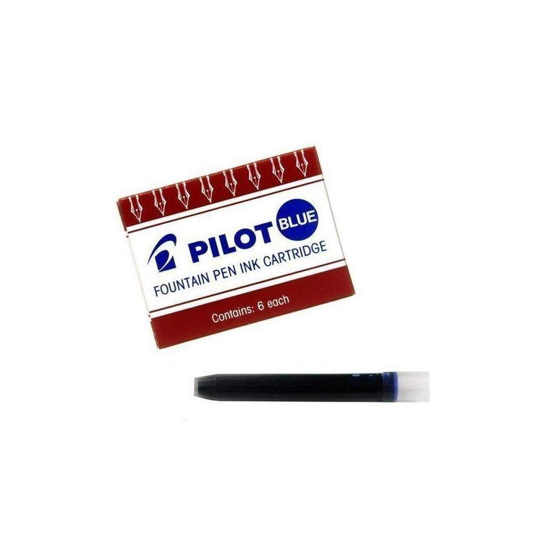 CARTUCHOS PARA PLUMAS PILOT AZUL