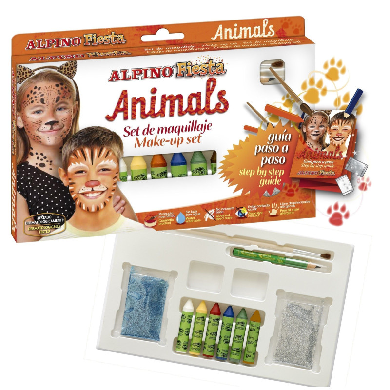 MAQUILLAJE ALPINO SET FIESTA ANIMALS