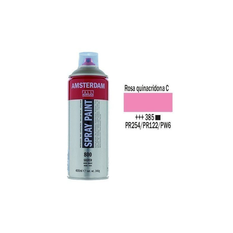 SPRAY ACRILICO 400 ml (385) ROSA QUINACR. CLARO