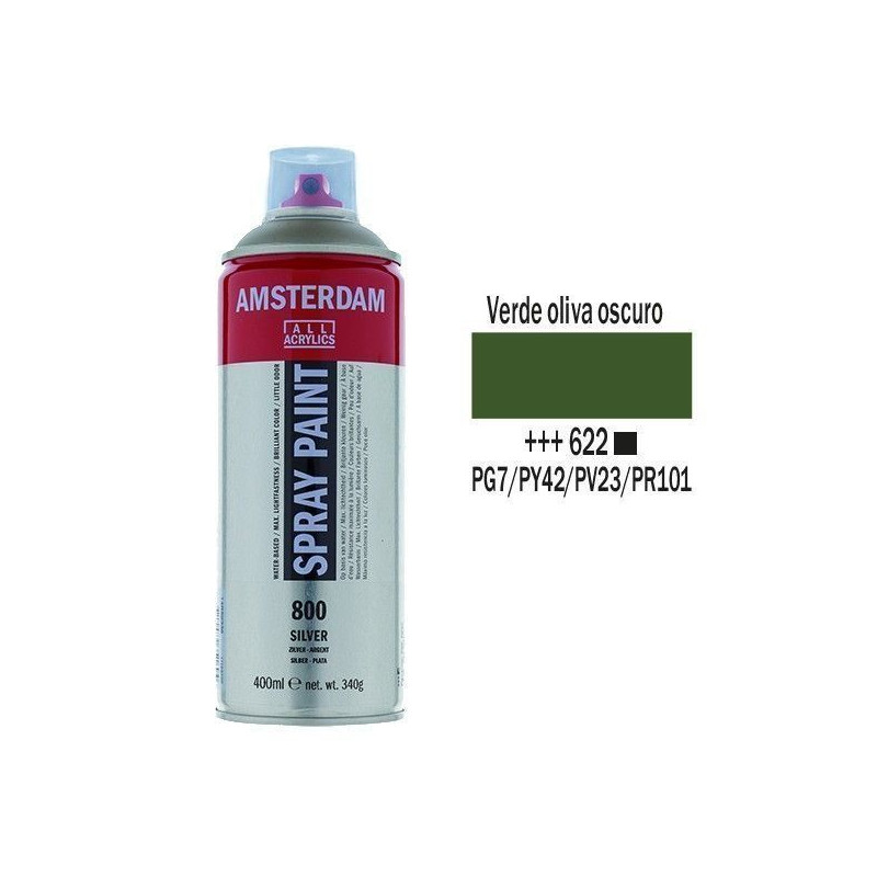 SPRAY ACRILICO 400 ml (622) VERDE OLIVA OSC.