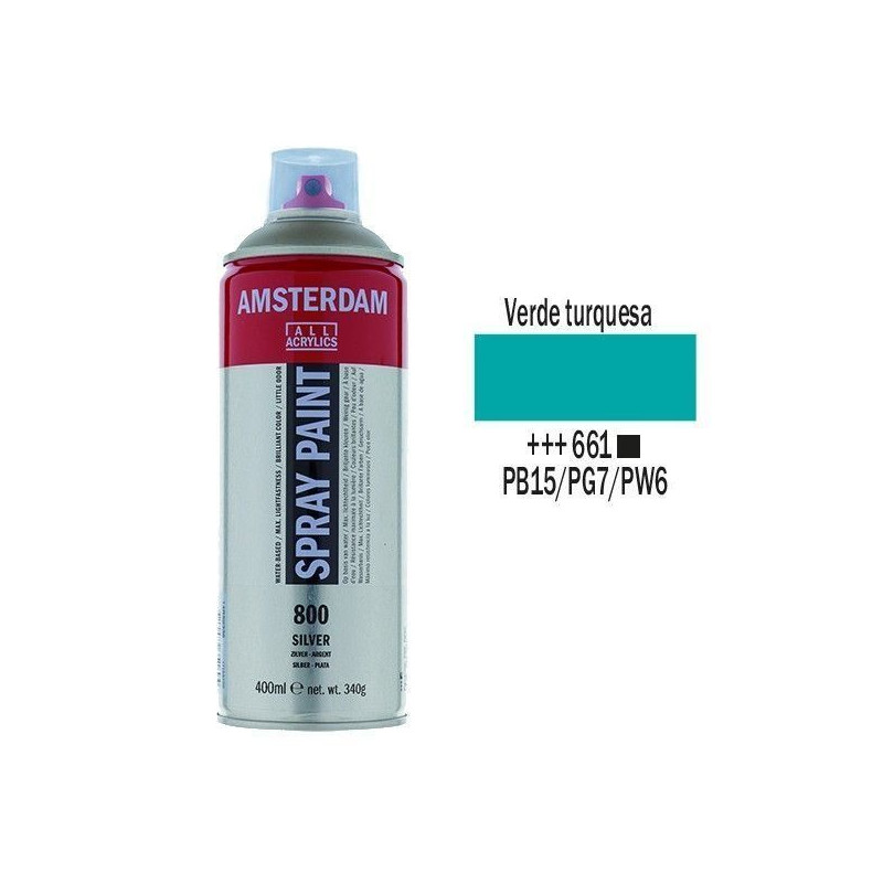 SPRAY ACRILICO 400 ml (661) VERDE TURQUESA