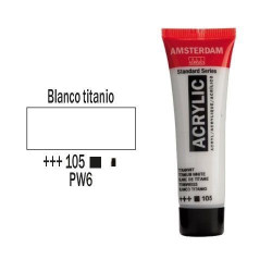 ACRILICO AMSTERDAM 20 ml (105) BLANCO TITANIO