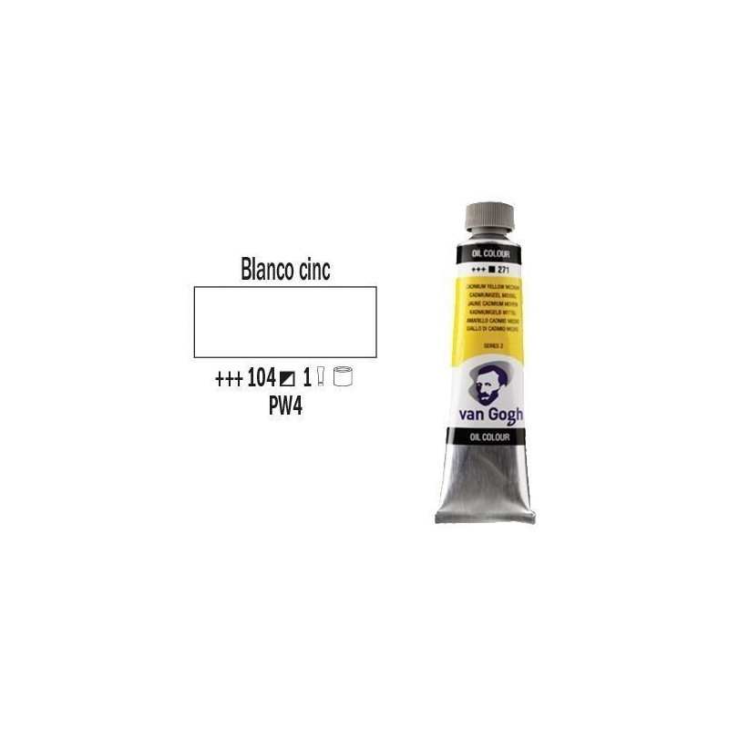 OLEO 40 ml VAN GOGH (104) BLANCO DE CINC