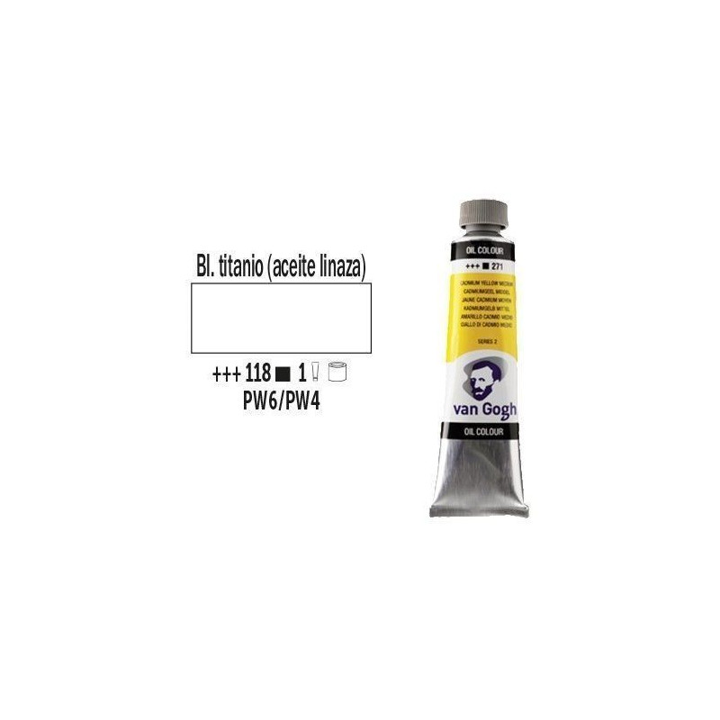 OLEO 40 ml VAN GOGH (118) BLANCO TIT. LINAZA