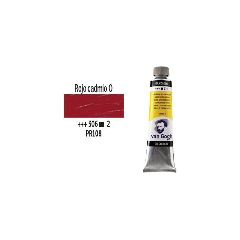 OLEO 40 ml VAN GOGH (306) ROJO CAD. OSCURO