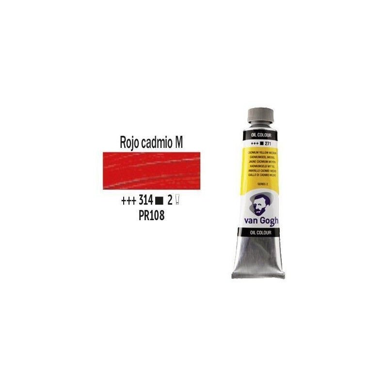 OLEO 40 ml VAN GOGH (314) ROJO CAD. MEDIO