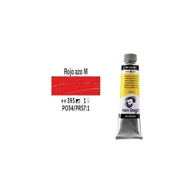 OLEO 40 ml VAN GOGH (393) ROJO AZO MEDIO