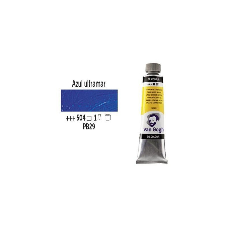 OLEO 40 ml VAN GOGH (504) AZUL ULTRAMAR