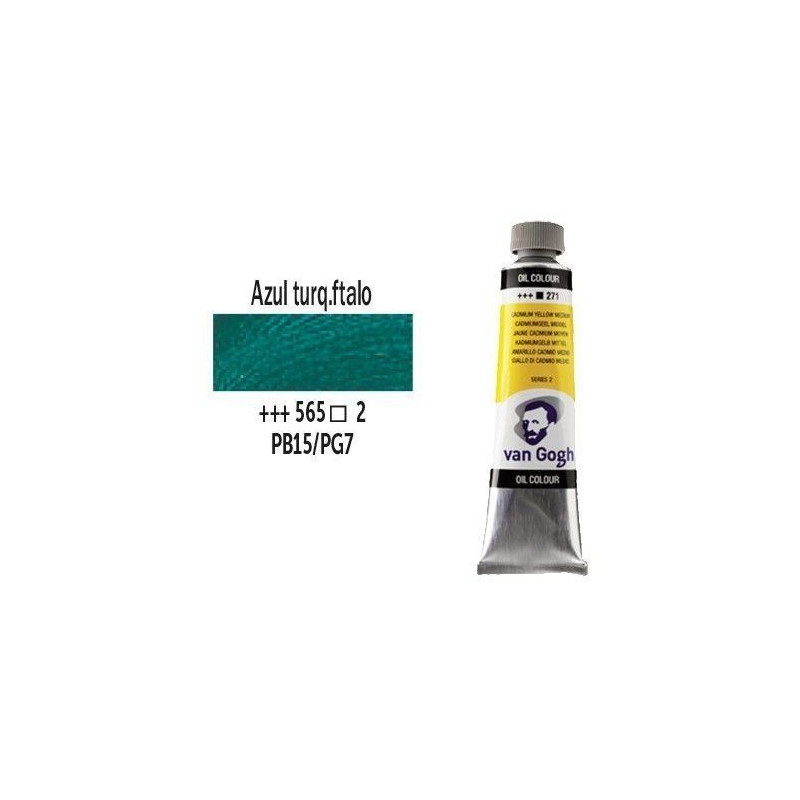 OLEO 40 ml VAN GOGH (565) AZUL TURQ. FTALO