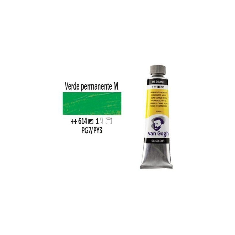 OLEO 40 ml VAN GOGH (614) VERDE PERM. MEDIO