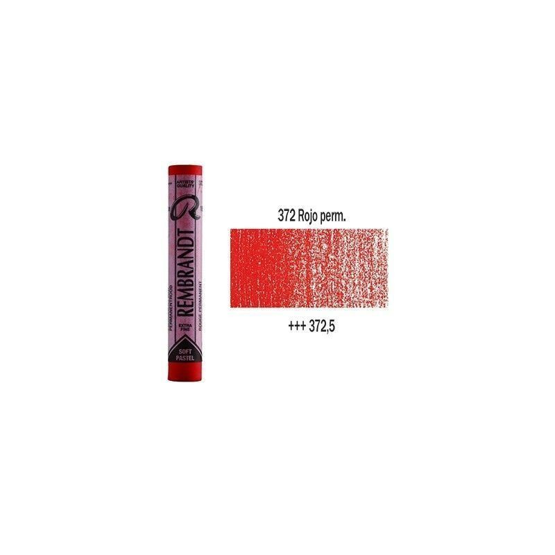 PASTEL SOFT REMBRANDT 372.5 ROJO PERMANENTE