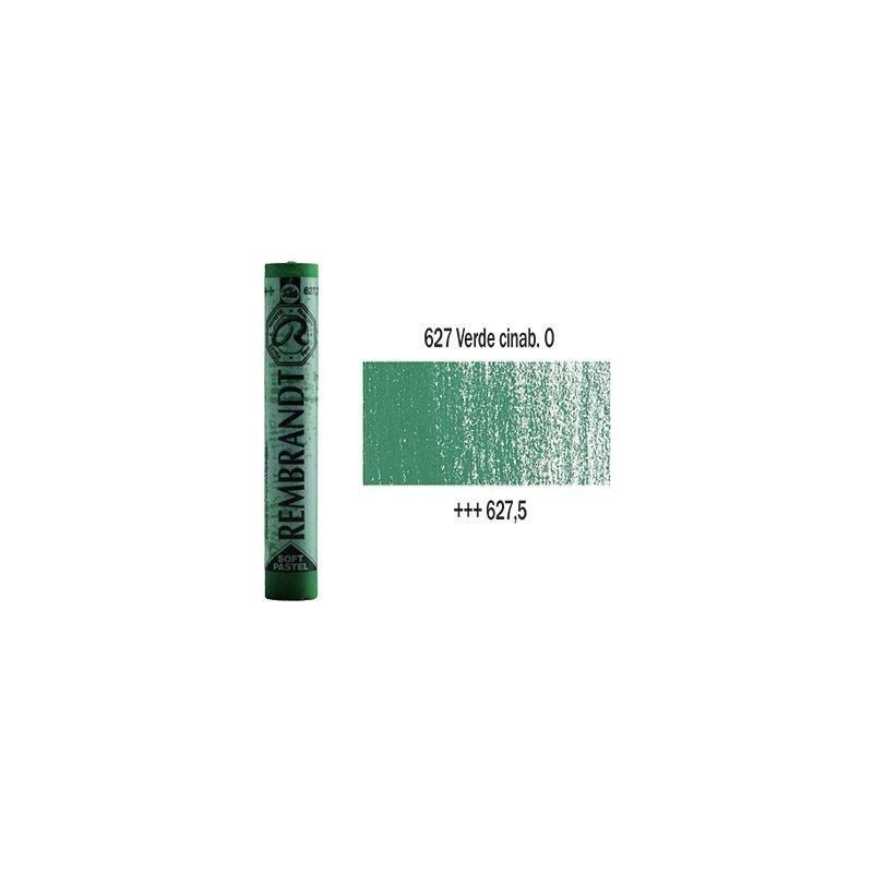 PASTEL SOFT REMBRANDT 627.5 VERDE CINABRIO OSC.