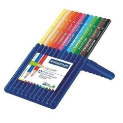 Estuche 12 Lápices STAEDTLER ERGO SOFT colores surtidos