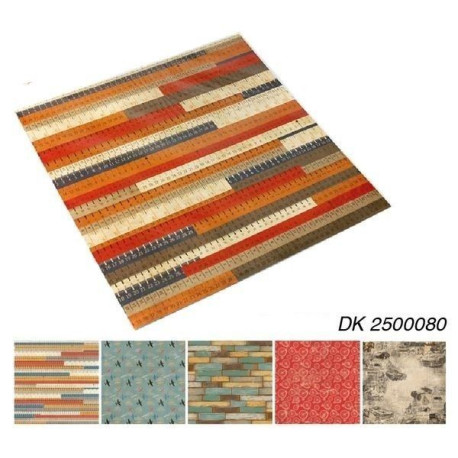 Pack 5 Hj. papel SCRAP 30,5x30,5 cm DK-2500080