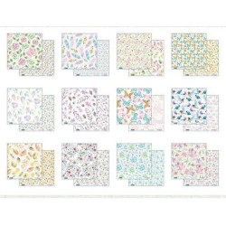 Set 12 Hj. papel Scrap FOR YOU 30,5x30,5 cm Acquarella