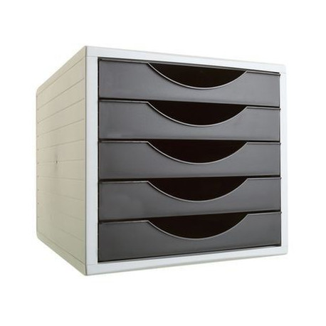 Modulo con 5 cajones ArchivoTec 4005 Gris/Negro