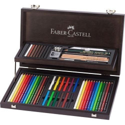 CAJA MADERA ART and GRAPHIC 54 Pza. FABER-CASTELL 