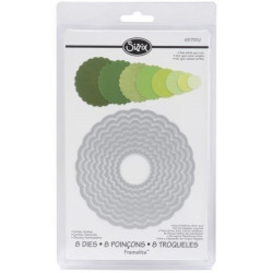 SIZZIX TROQUELES 8 Un. FESTONADO CIRCULO