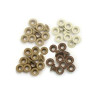 Pack 60 Ojetes We R 8 mm Tonos Marrones