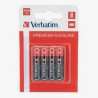 Pack 4 pilas 1,5 V VERBATIM Premium Alkalinas AAA (LR03)