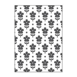 Carpeta de repujado 2D PUSH (41019) 127x178 mm Flores