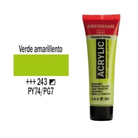 ACRILICO AMSTERDAM 20 ml (243) AMARILLO VERDOSO