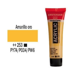 ACRILICO AMSTERDAM 20 ml (253) AMARILLO ORO