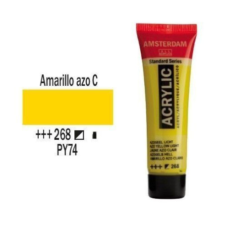 ACRILICO AMSTERDAM 20 ml (268) AMAR. AZO CL.