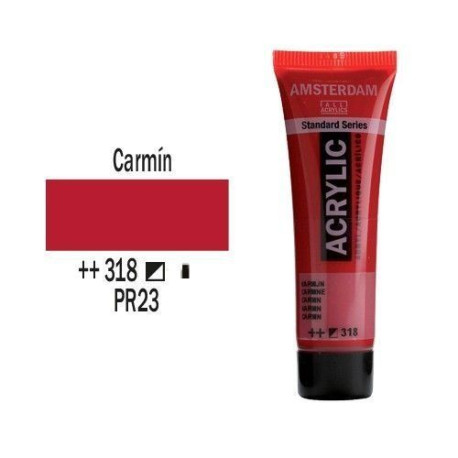 Acrilico Amsterdam 20 ml (318) Carmín