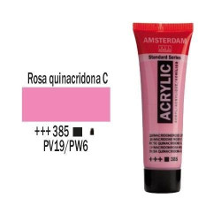 Acrilico Amsterdam 20 ml (385) Rosa Quinacr. Claro