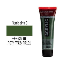 Acrilico Amsterdam 20 ml (622) Verde Oliva Oscuro