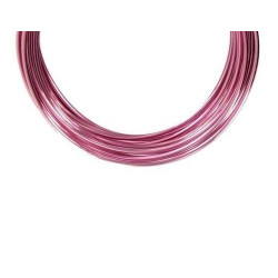 Alambre de Aluminio 1 mm rollo 10 m color Rosa