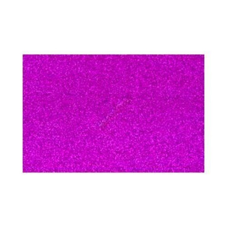 Goma EVA con Glitter 40x60 cm color Fucsia