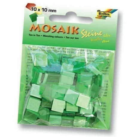 MOSAICO 10x10x2 mm 190 Un. TONOS VERDES (AA)