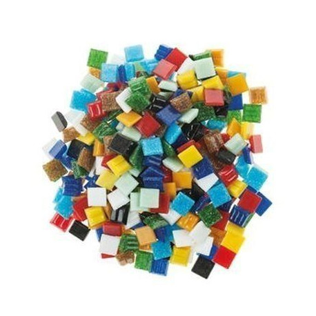 Mosaico Glass 10x10x4 mm 300 Un. Multicolor