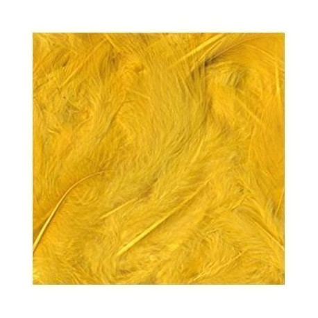 Plumas Suaves 3 gr de 80 a 120 mm color Amarillo