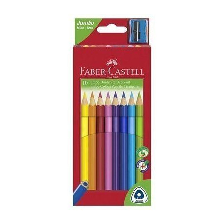 C/. 10 ECOLAPIZ TRIANG. JUMBO FABER CASTELL SURT