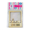 Pack 2 Marcos de Madera 8x10 cm Love