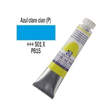 GOUACHE TALENS 20 ml (501) AZUL CIAN PRIM.