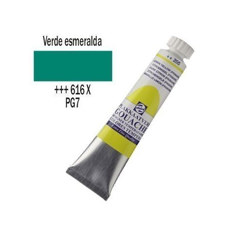 GOUACHE TALENS 20 ml (616) VERDE ESMERALDA