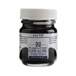 Gouache Talens bote 50 ml (737) Negro Neutro