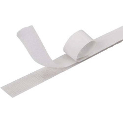 Cinta de cierre VELCRO Adhesivo 25 m x 20 mm Blanco