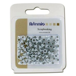 Mini Ojales (Eyelets) Artemio 100 Un. 5/3,2 mm Blanco