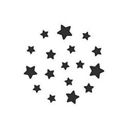 Troquel Magnetico 38 mm Fondo Estrellas