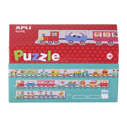 Puzzle APLI 16485 Casita Tren 20 Piezas