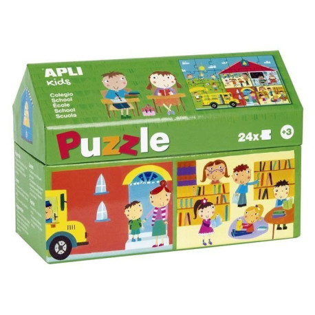 Puzzle APLI 17352 edificios El Colegio 24 piezas