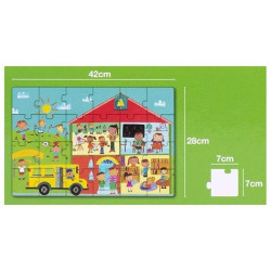 Puzzle APLI 17352 edificios El Colegio 24 piezas