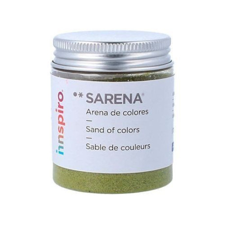 Arena Fina Sarena bote de 110 gr (1715) Verde Amarillo