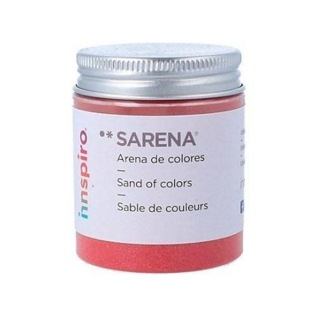 Arena Fina Sarena bote de 110 gr (1705) Rojo Fuerte